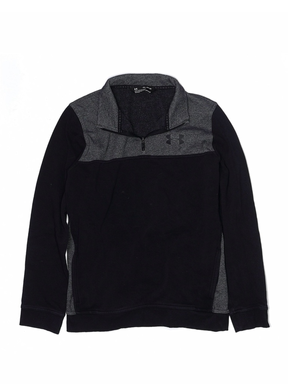 ⭐️4 for $20 Under Armour Boys Black and Gray Quarter-Zip Pullover Sweatshirt